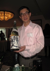 Mr. J. Sun introducing an easy drinking sake
