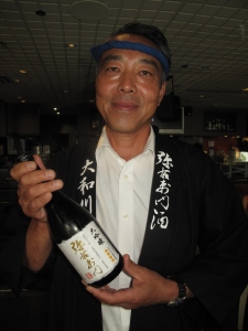 Sake Master Sato and gold winner
